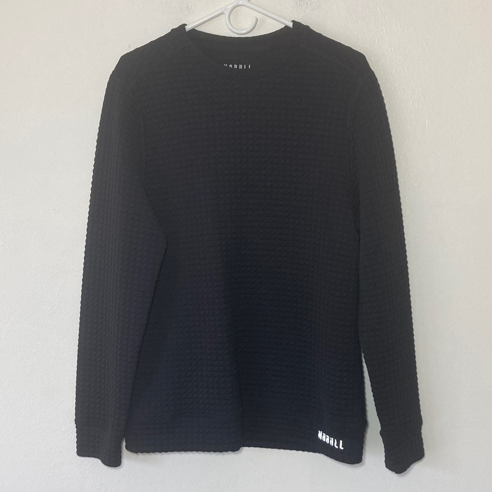 NOBULL Quilted Crewneck Long Sleeve Base Layer Pullover
